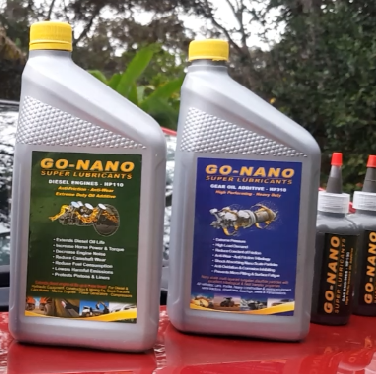 2. Go-Nano Diesel Engine Oil Top-up - 1/2 to Full Quart Treats 8 GalloGo-Nano Diesel Oil Additive, for ALL Diesel rigs, Semi, Truck, Tractor, Dump, Heavy Equipment, Cars Trucks Generators and compressors. Maximizes performance, reducesGo-Nano-LubricantsFull Quart Treats 8 Gallons