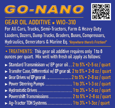 7. Go-Nano Drivetrain & Transmission Oil Additive - Five Gallon Pail - Treats 160 gallons of drivetrain oil